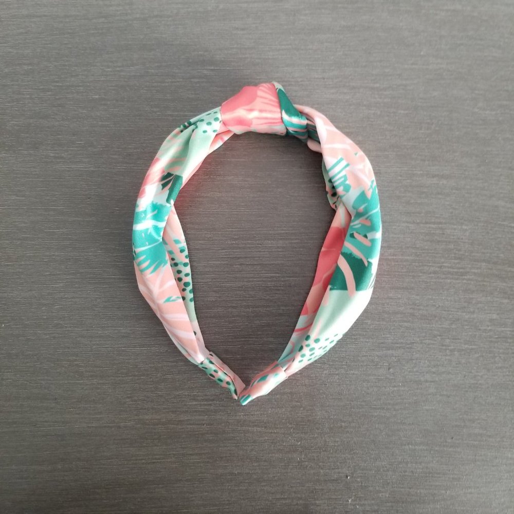 Abstract Print Knot Headband - Pink Multi (OS) - ANTHROPOLOGIE